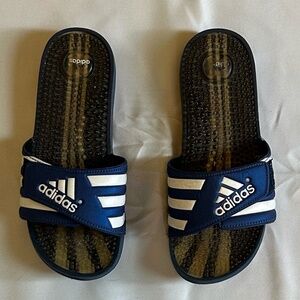 adidas Adissage Slides - Blue - Men's 8 Women's 9